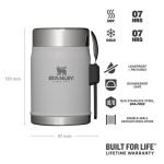 فلاسک غذا استنلی 400 میلی لیتری مدل کلاسیک لجندری رنگ خاکستری روشن - Image 3