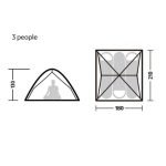 چادر 3 نفره اتوماتیک نیچرهایک NH21ZP008 - Image 6