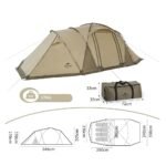 چادر تونلی 6 نفره نیچرهایک Aries مدل NH22YW005 - Image 3