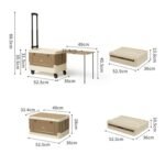 جعبه چرخ دار ذخیره‌سازی تاشو نیچرهایک مدل CNK2350XB012 - Image 4